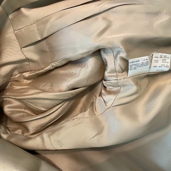 Max Mara Alpaca & Wool Vintage Coat - size 6 - FREE SHIPPING - Picture 6 of 8